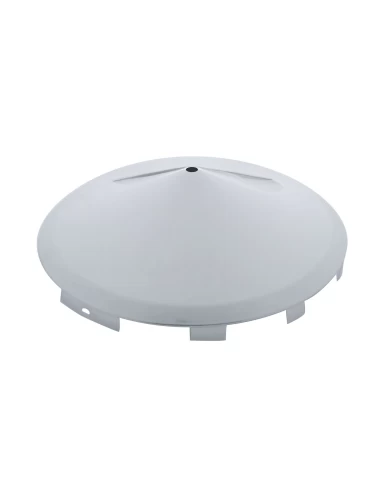 (BULK) CHROME UNIVERSAL FRONT HUB CAP WITH SPINNER HOLE - 7/16" LIP