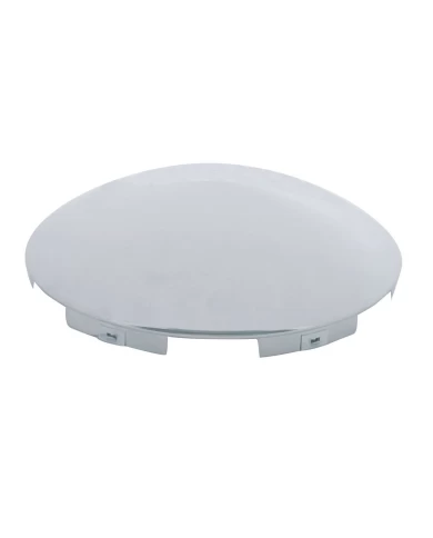 (BULK) CHROME 6 EVEN NOTCH FRONT HUB CAP - DOME STYLE (BULK) CHROME 6 EVEN NOTCH FRONT HUB CAP - DOME STYLE