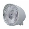 UP32524-Motorcycle Chrome "Chopper" Headlight With Smooth Visor H6024 Bulb