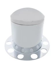 (BULK) CHROME REAR 3PC. AXLE COVER - STEEL RING (BULK) CHROME REAR 3PC. AXLE COVER - STEEL RING