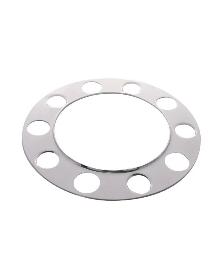 (BULK) CHROME 10 HOLES BEAUTY RING - ALUMINUM