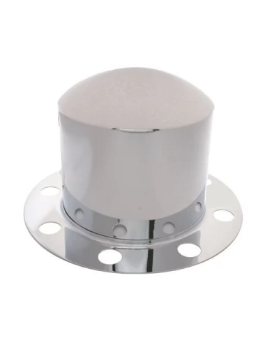 (BULK) CHROME REAR 2PC. AXLE COVER - 8 HOLES UNI-MOUNT RING (BULK) CHROME REAR 2PC. AXLE COVER - 8 HOLES UNI-MOUNT RING