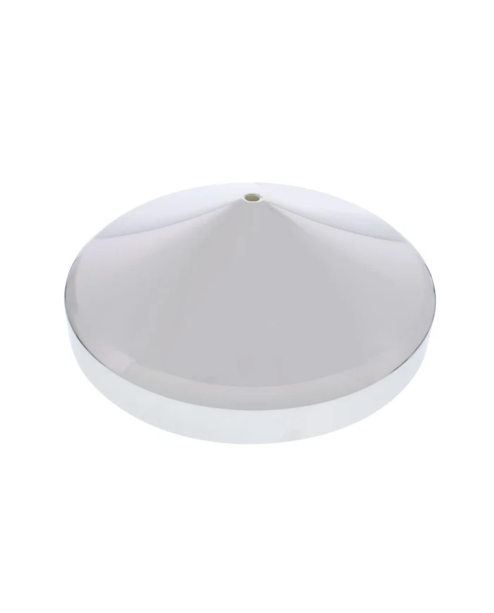 (BULK) CHROME 8" REAR POINTED HUB CAP W/ SPINNER HOLE (BULK) CHROME 8" REAR POINTED HUB CAP W/ SPINNER HOLE