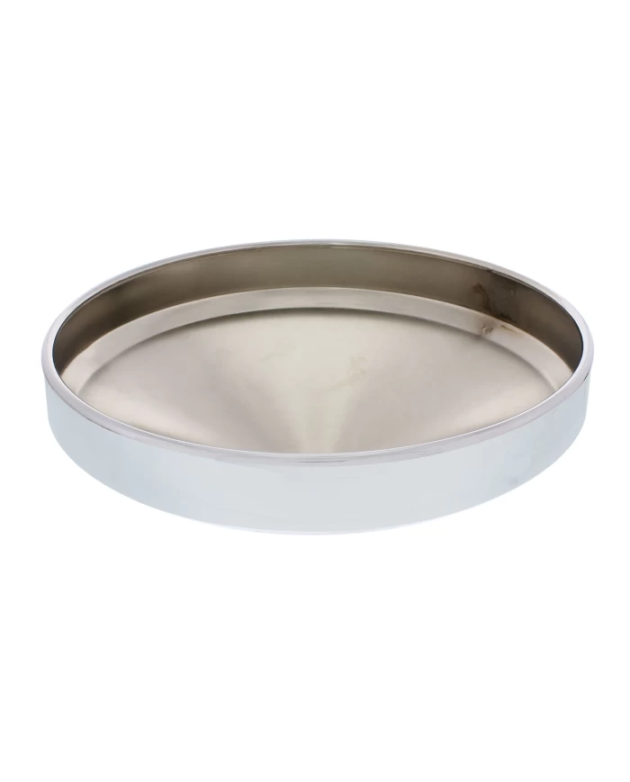 (BULK) CHROME 8" REAR POINTED HUB CAP W/ SPINNER HOLE (BULK) CHROME 8" REAR POINTED HUB CAP W/ SPINNER HOLE