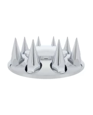 (CBOX) CHROME SPIKE FRONT AXLE COVER - 33MM THREAD-ON (CBOX) CHROME SPIKE FRONT AXLE COVER - 33MM THREAD-ON