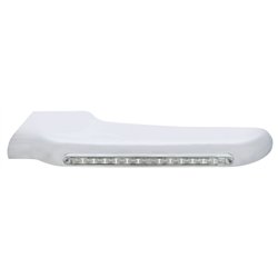 UP32562-14 Amber LED Front Fender Cover For Peterbilt 388 (2008-2015) & 389 (2008-2023)-Clear Lens - Driver