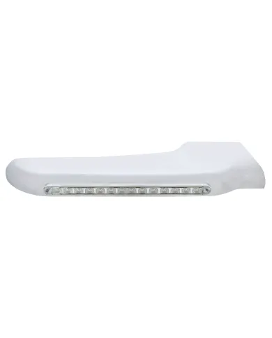 UP32563-14 Amber LED Front Fender Cover For Peterbilt 388 (2008-2015) & 389 (2008-2023)-Clear Lens - Passenger