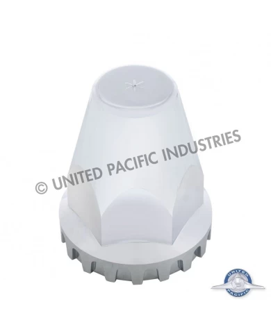 (BULK) CHROME 33MM PUSH-ON NUT COVER WITH FLANGE FOR AUSTRALIAN VOLVO