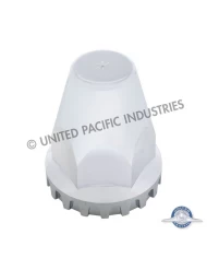 (BULK) CHROME 33MM PUSH-ON NUT COVER WITH FLANGE FOR AUSTRALIAN VOLVO