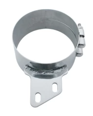 (BULK) STAINLESS STEEL 7" BUTT JOINT EXHAUST CLAMP W/ ANGLED BRACKET (BULK) STAINLESS STEEL 7" BUTT JOINT EXHAUST CLAMP W/ ANGLED BRACKET