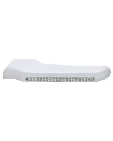 UP32568-19 Amber LED Front Fender Cover For Peterbilt 388 (2008-2015) & 389 (2008-2023)-Clear Lens - Driver