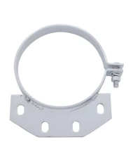 (BULK) CHROME 6" PETERBILT ULTRA-CAB EXHAUST CLAMP (BULK) CHROME 6" PETERBILT ULTRA-CAB EXHAUST CLAMP