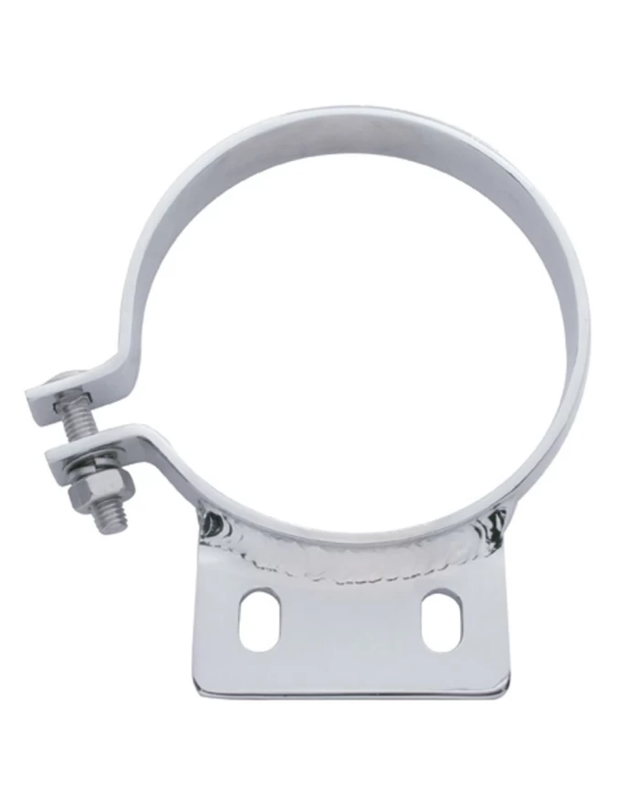 (BULK) CHROME 5" PETERBILT EXHAUST CLAMP (BULK) CHROME 5" PETERBILT EXHAUST CLAMP