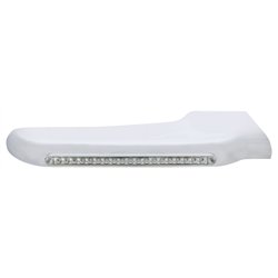 UP32569-19 Amber LED Front Fender Cover For Peterbilt 388 (2008-2015) & 389 (2008-2023)-Clear Lens - Passenger