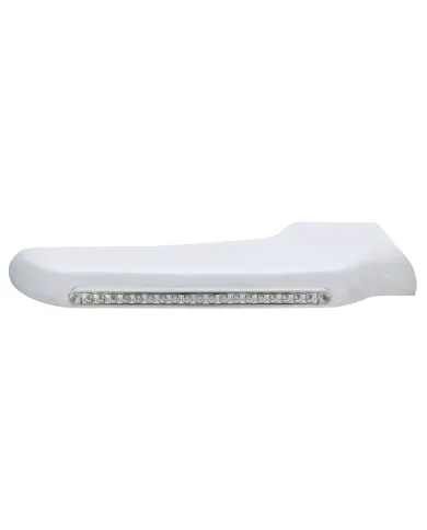 UP32569-19 Amber LED Front Fender Cover For Peterbilt 388 (2008-2015) & 389 (2008-2023)-Clear Lens - Passenger