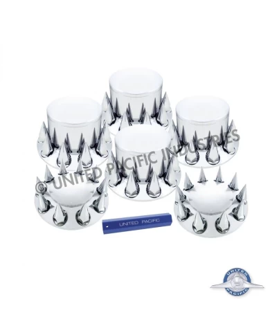 (CBOX) AXLE COVER COMBO KIT WITH SPIKE NUT COVER - 33MM (CBOX) AXLE COVER COMBO KIT WITH SPIKE NUT COVER - 33MM