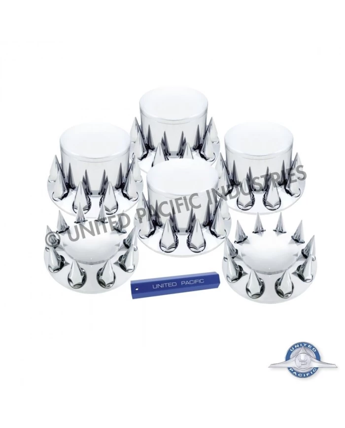 (CBOX) AXLE COVER COMBO KIT WITH SPIKE NUT COVER - 33MM