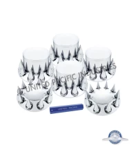 (CBOX) AXLE COVER COMBO KIT WITH SPIKE NUT COVER - 33MM