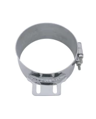 (BULK) STAINLESS STEEL 8" BUTT JOINT EXHAUST CLAMP W/ STRAIGHT BRACKET (BULK) STAINLESS STEEL 8" BUTT JOINT EXHAUST CLAMP W/ STRAIGHT BRACKET