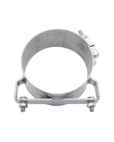 (BULK) DELUXE STAINLESS STEEL WIDE BAND 7" EXHAUST CLAMP - 304SS (BULK) DELUXE STAINLESS STEEL WIDE BAND 7" EXHAUST CLAMP - 304SS