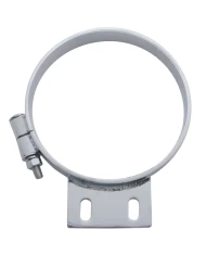 (BULK) CHROME PETERBILT CAB 7" EXHAUST CLAMP (BULK) CHROME PETERBILT CAB 7" EXHAUST CLAMP