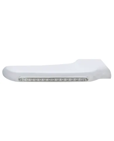 UP32573-Sequential 14 Amber LED Front Fender Cover For Peterbilt 388 (2008-2015)&389 (2008-2023)-Clear Lens-Passenger