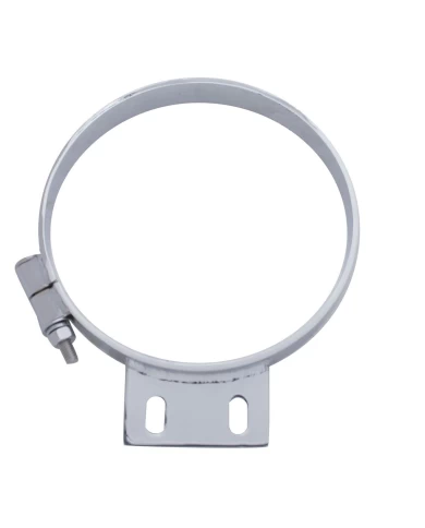 (BULK) CHROME PETERBILT CAB 8" EXHAUST CLAMP (BULK) CHROME PETERBILT CAB 8" EXHAUST CLAMP