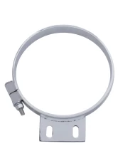(BULK) CHROME PETERBILT CAB 8" EXHAUST CLAMP (BULK) CHROME PETERBILT CAB 8" EXHAUST CLAMP