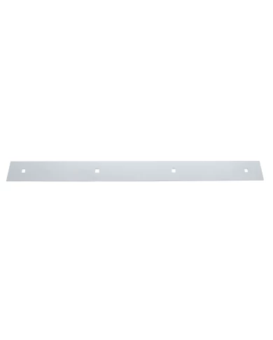 (BULK) CHROME 2"L x 24"W TOP MUD FLAP PLATE - BOLT THRU (BULK) CHROME 2"L x 24"W TOP MUD FLAP PLATE - BOLT THRU