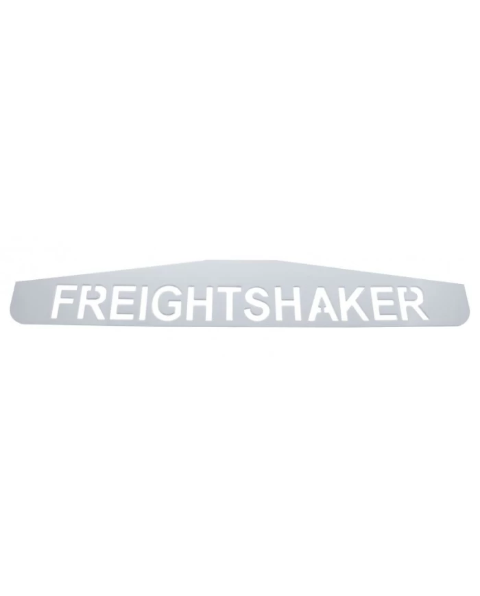 (2/CARD) CHROME 4" x 24" SCRIPTED BOTTOM PLATE W/ STUDS - FREIGHTSHAKER (2/CARD) CHROME 4" x 24" SCRIPTED BOTTOM PLATE W/ STUDS - FREIGHTSHAKER