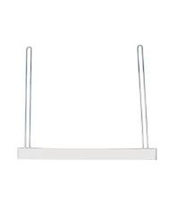 (BULK) CHROME 21"L x 24"W STRAIGHT ANTI-SAIL BRACKET W/ 2" BOTTOM PLATE