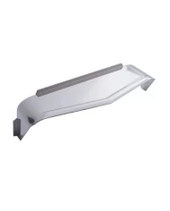 (BULK) STAINLESS STEEL 8" x 6" x RECTANGULAR HEADLIGHT VISOR - RIBBED