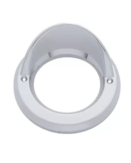 (BULK) CHROME PLASTIC BEZEL W/ VISOR-2 1/2" ROUND