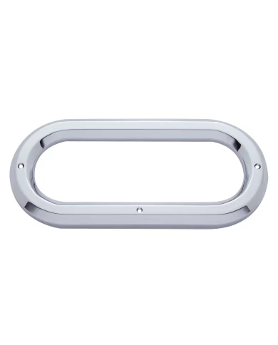 (CARD) CHROME PLASTIC OVAL BEZEL W/O VISOR