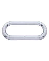 (CARD) CHROME PLASTIC OVAL BEZEL W/O VISOR