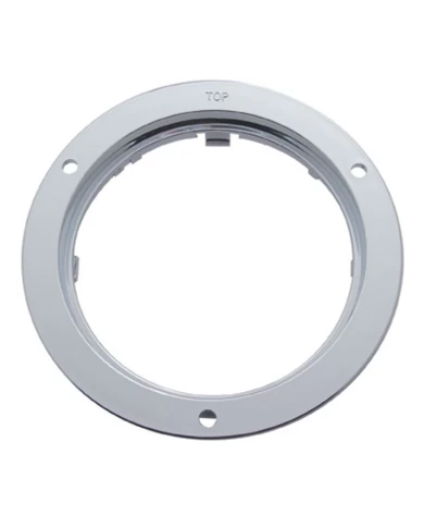 (CARD) CHROME PLASTIC 4" MOUNTING BEZEL