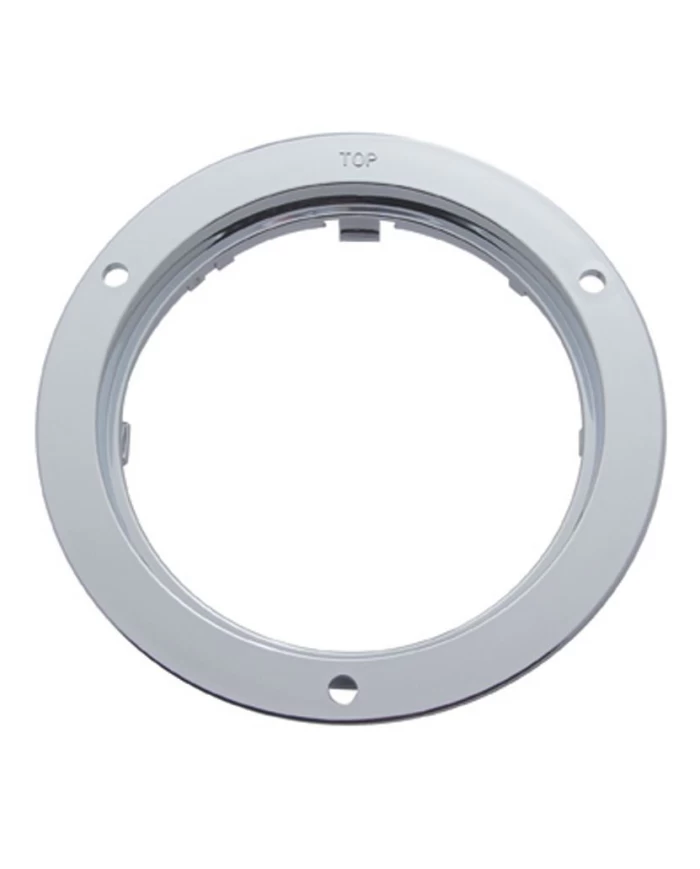 (CARD) CHROME PLASTIC 4" MOUNTING BEZEL (CARD) CHROME PLASTIC 4" MOUNTING BEZEL