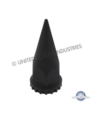 (BULK) BLACK 33 MM X 4 3/4" SPIKE NUT COVER - THREAD-ON
