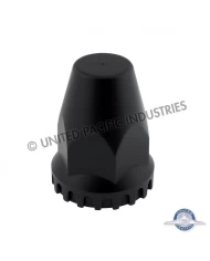 (BULK) BLACK 33MM X 2 3/4" THREAD-ON NUT COVER WITH FLANGE (BULK) BLACK 33MM X 2 3/4" THREAD-ON NUT COVER WITH FLANGE
