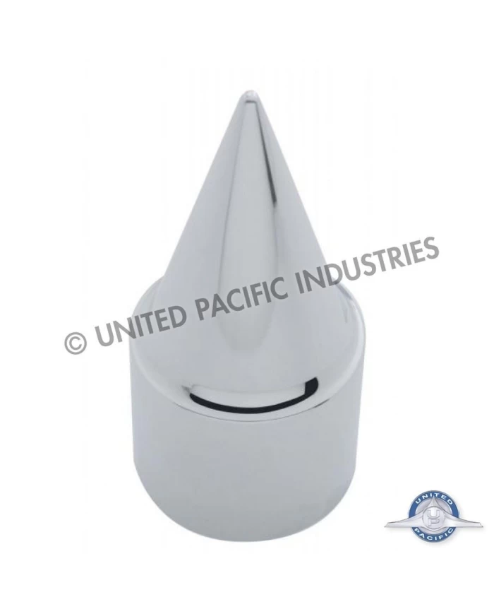 (BULK) CHROME PLASTIC 33mm x 4 1/4" PUSH-ON STILETTO NUT COVER