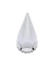 (BULK) CHROME PLASTIC 33 MM THREAD-ON SPIKE NUT COVER