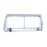 UP32587-14 LED Headlight Bezel For 1989-2009 Freightliner FLD - Passenger - White LED/Clear Lens