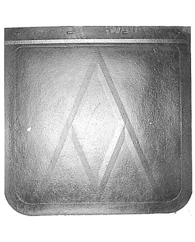 (2/BULK) BLACK RUBBER 24"L x 24"W AV MUD FLAP (2/BULK) BLACK RUBBER 24"L x 24"W AV MUD FLAP