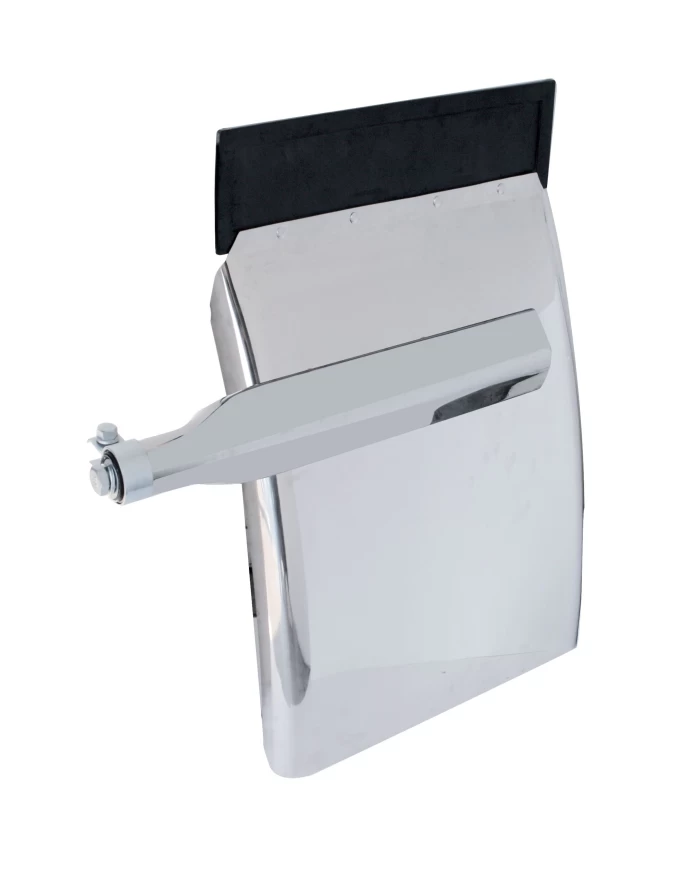 (2/BULK) STAINLESS STEEL DELUXE 24" W x 31" L QUARTER FENDER - TRIANGLE BRACKET (2/BULK) STAINLESS STEEL DELUXE 24" W x 31" L QUARTER FENDER - TRIANGLE BRACKET