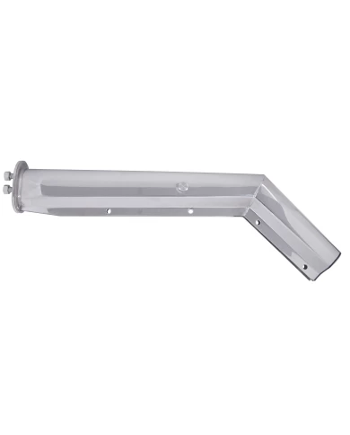 (2/BULK) CHROME 28" ECONOMY SPRING LOADED 45° ANGLED MUD FLAP HANGER - 1 1/8" BOLT PATTERN (2/BULK) CHROME 28" ECONOMY SPRING LOADED 45° ANGLED MUD FLAP HANGER - 1 1/8" BOLT PATTERN