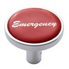 UP23354-"Emergency" Long Air Valve Knob - Red Glossy Sticker