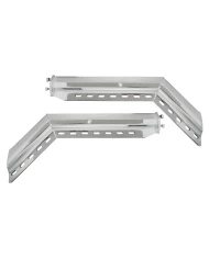(2/BULK) STAINLESS STEEL 30" HEAVY DUTY SPRING LOADED 45° ANGLED MUD FLAP HANGER - 2" BOLT PATTERN