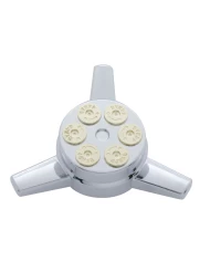 (CARD) CHROME PLASTIC SPINNER - GUN CYLINDER (CARD) CHROME PLASTIC SPINNER - GUN CYLINDER