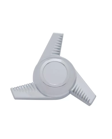 (BULK) CHROME PLASTIC SPINNER - 3 BAR RIGHT SWING