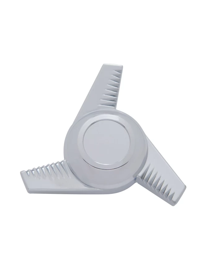 (BULK) CHROME PLASTIC SPINNER - 3 BAR RIGHT SWING